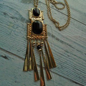 ARt deco inspired drama necklace